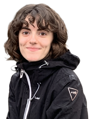 Foto on surt la Muriel rient