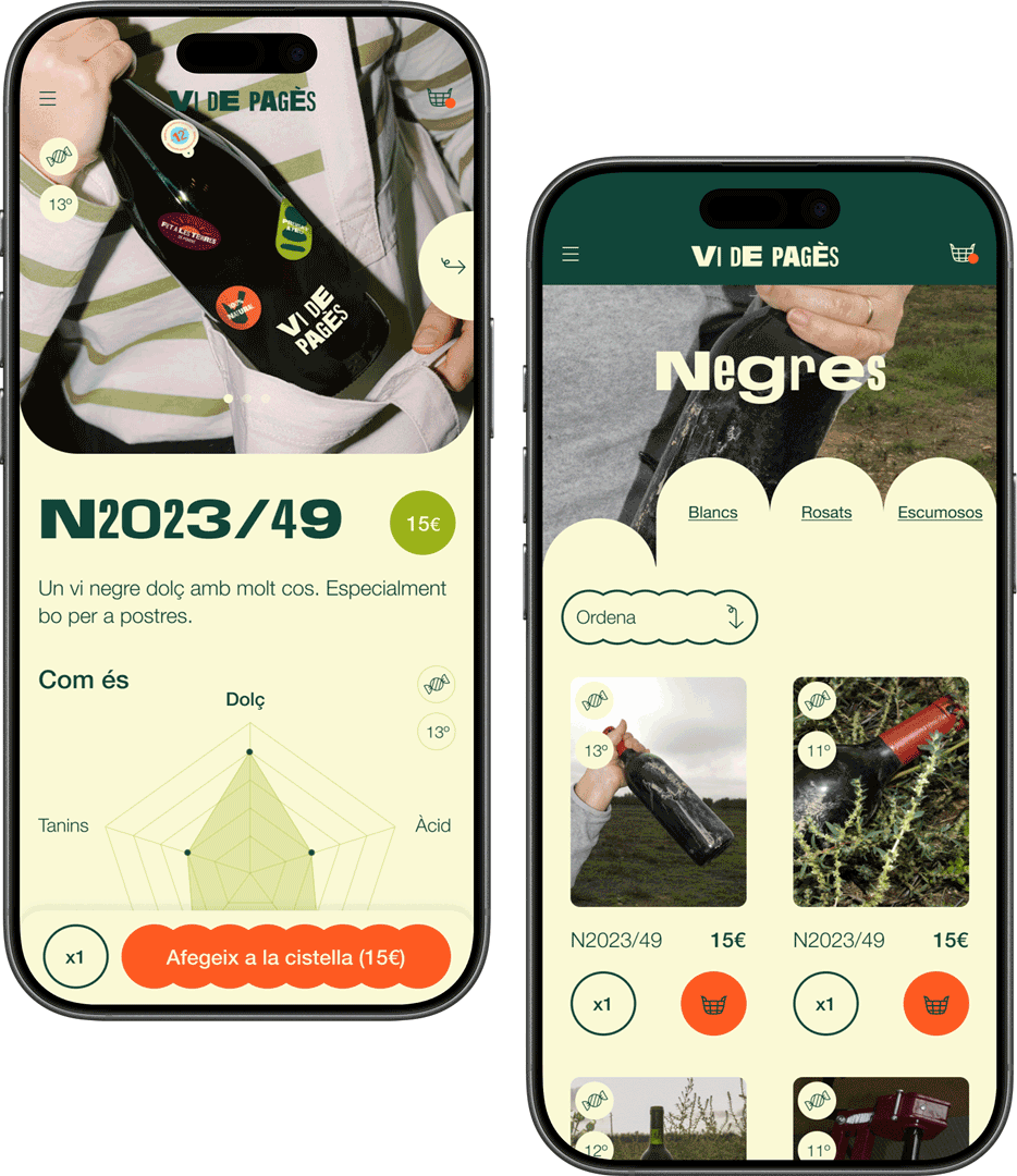 Aplicació gràfica de Vi de pagès